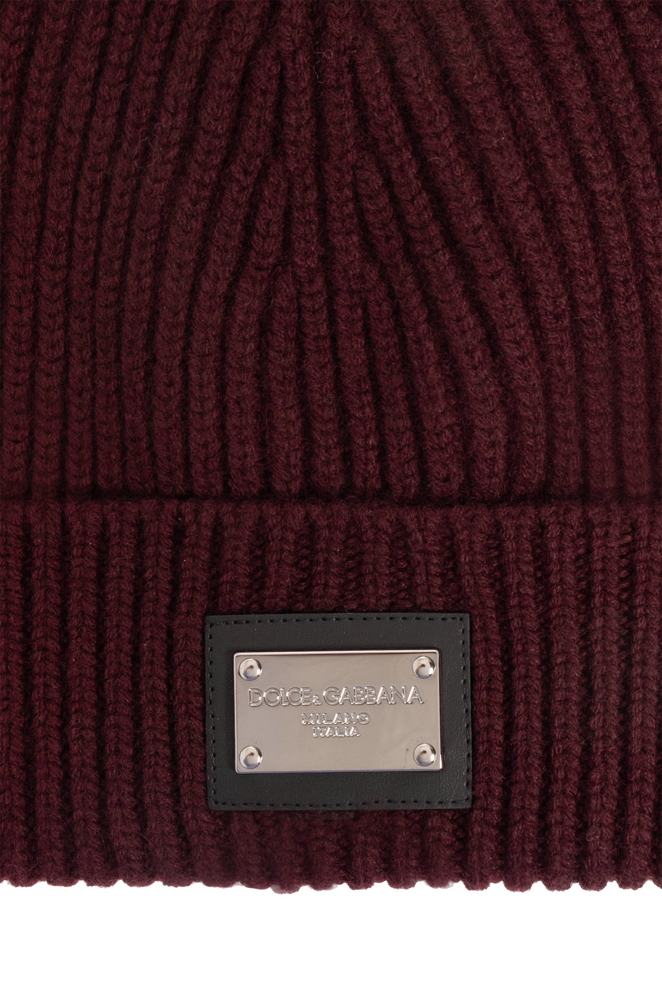 Burgundy Wool beanie Dolce Gabbana Vitkac GB